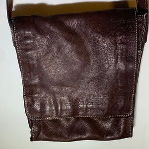 Cole Haan brown genuine leather messenger crossbody